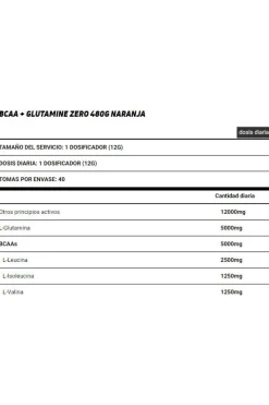 Bcaa + Glutamine Zero - 480g De Biotech Usa Sabor Limon