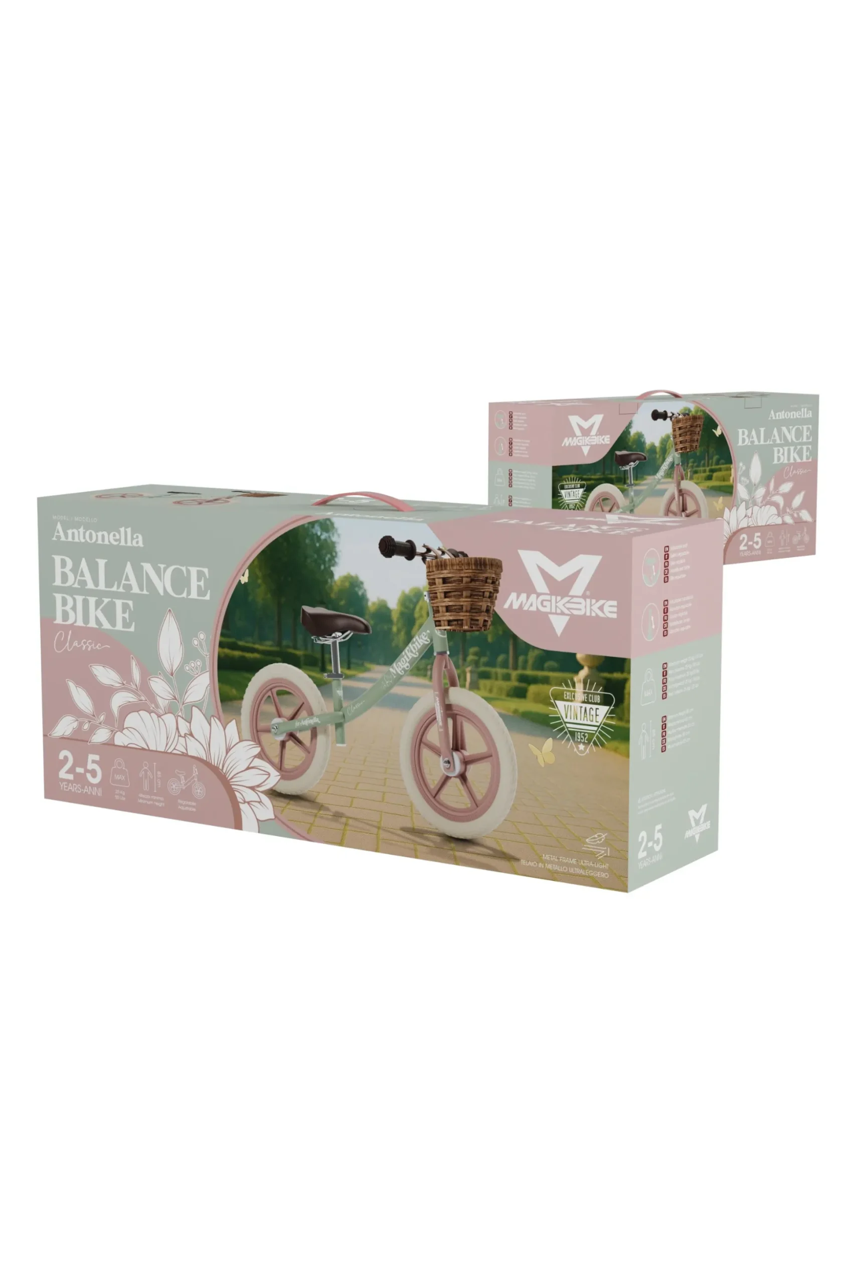 Bicicleta Equilibrio 12 Pulgadas Vintage 2-5 Años