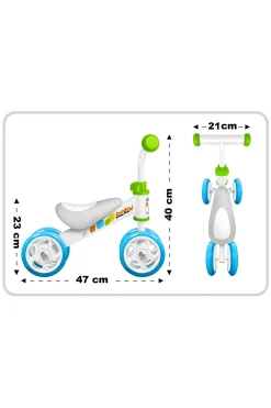 Bicicleta Equilibrio 4 Ruedas Skids Control