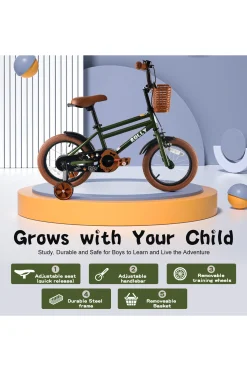 Bicicleta Infantil Con Ruedines, 16