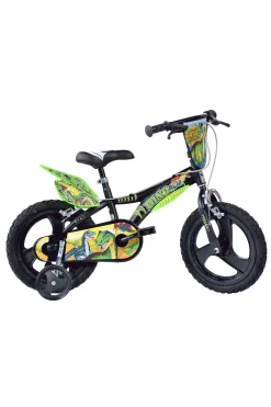 Bicicleta Niños 14 Pulgadas Dino Trex Negro 4-6 Años
