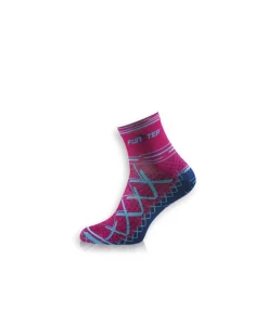 Calcetines Ciclismo Funstep Soft Transpirable Cycling Rosa/azul Short (L)
