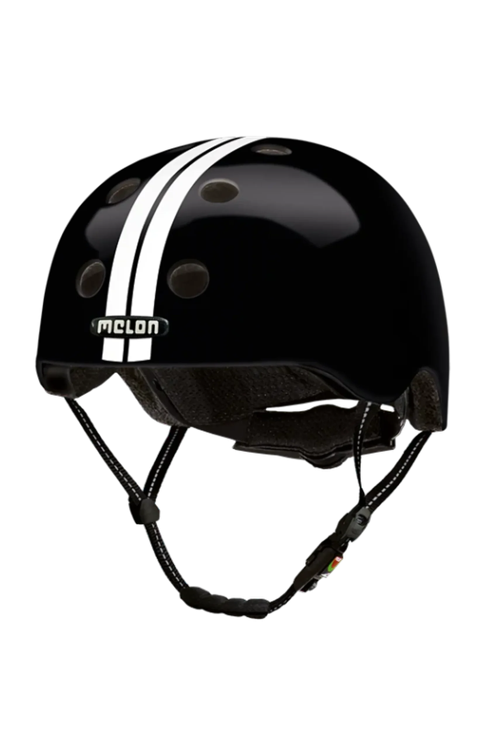 Casco De Bicicleta Melon “straight White Black”