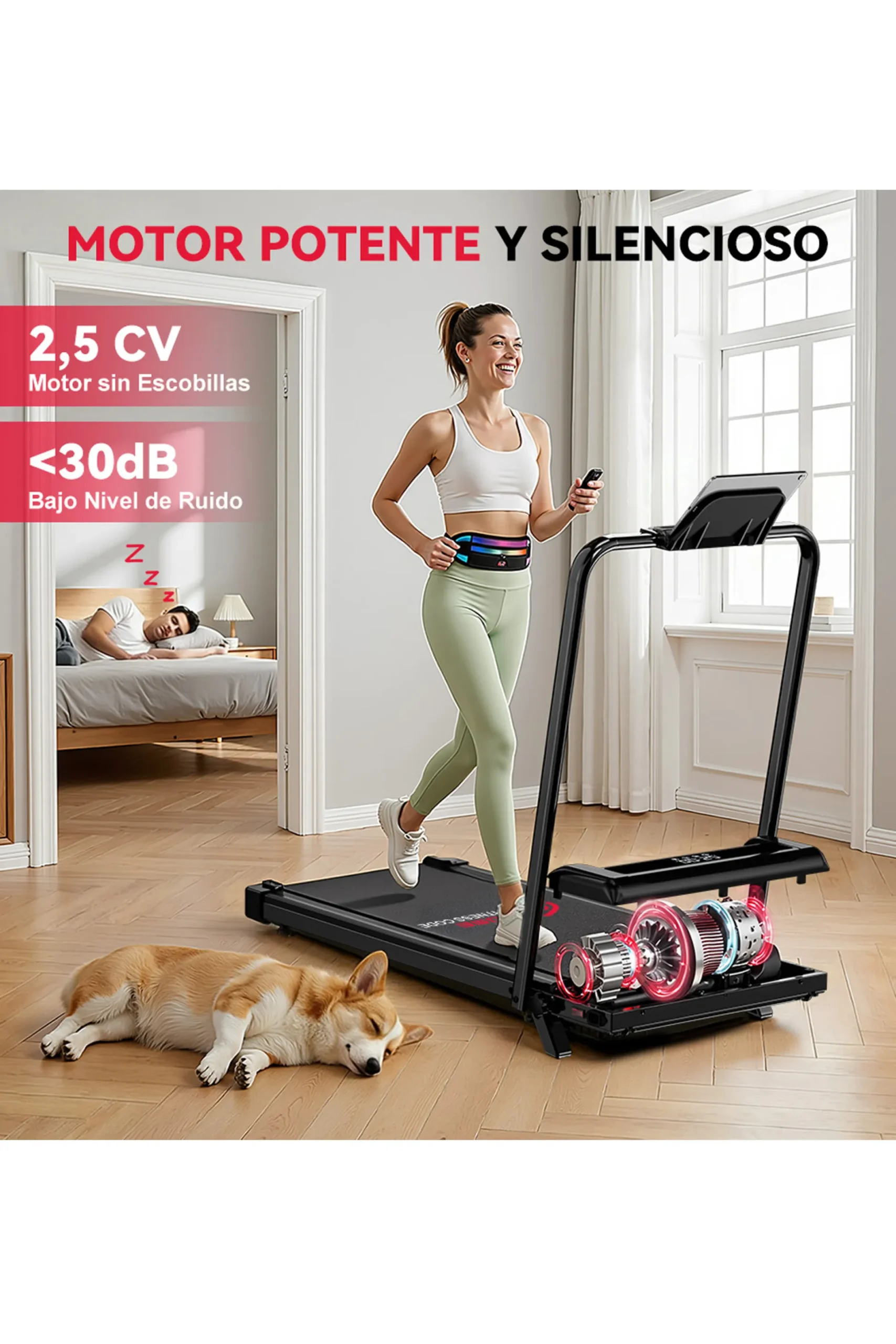 Cinta De Correr Z3fs, 1-6 Km/h