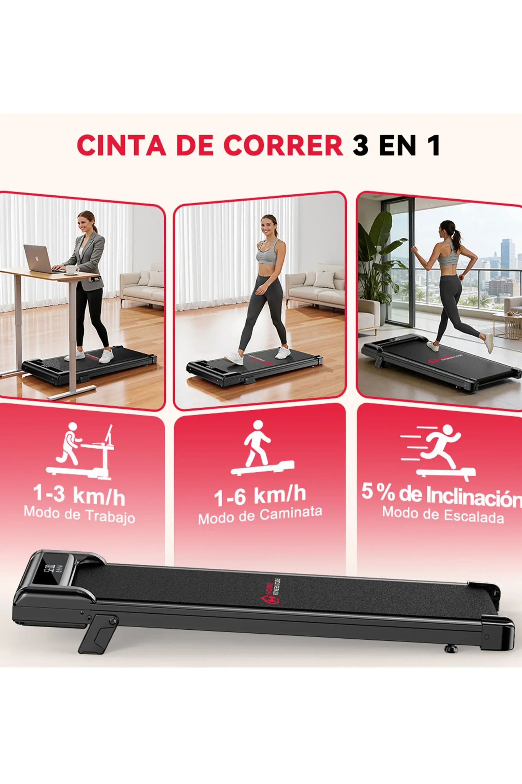 Cinta De Correr Z3pb, 1-6 Km/h