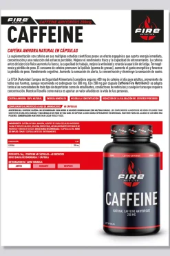 Fire Nutrition Cafeína 60caps