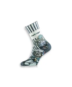 Funstep Calcetines Con Dibujos. Urban Sport. Medium Blanco Roto/gris.