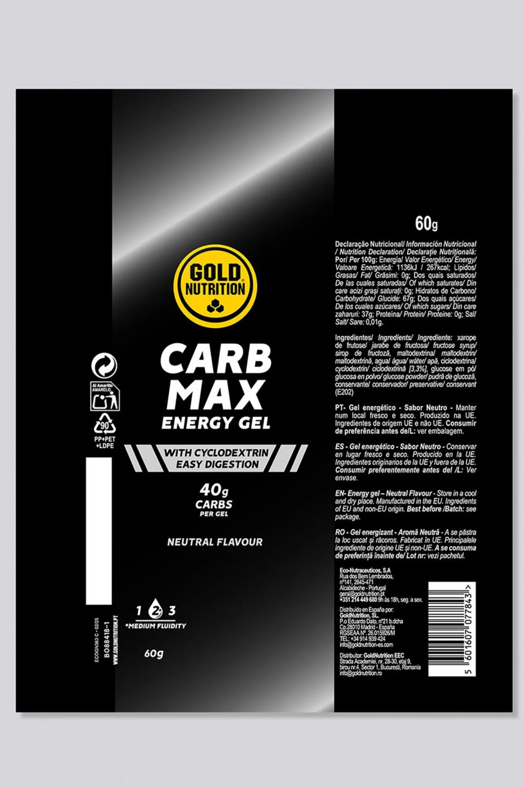 Gold Nutrition Carb Max Energy