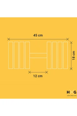 Hxg Mancuerna Ajustable De 3kgs A 20kgs