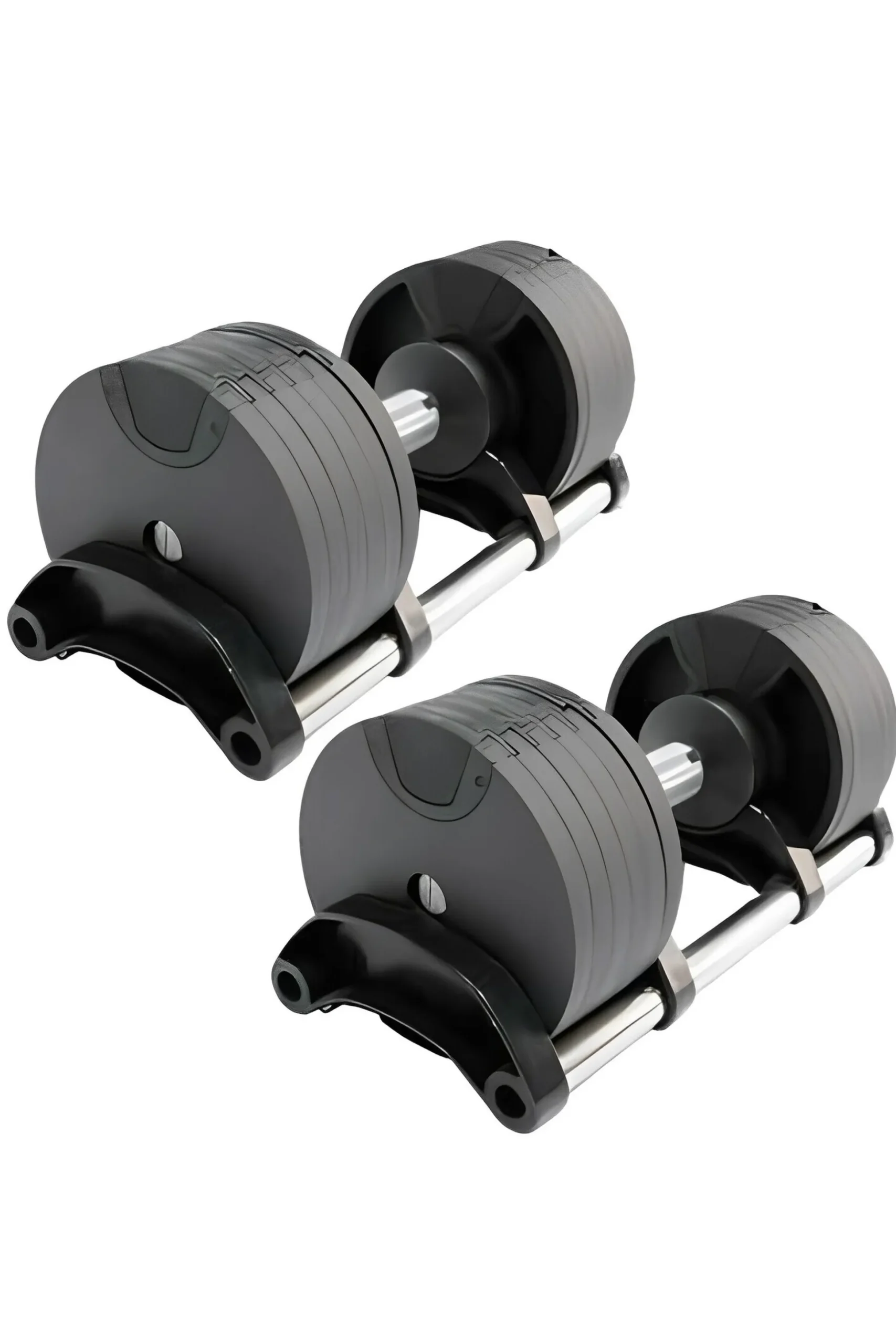 2 Mancuernas Ajustables Power 2-32 Kg (Par) Con Base De Almacenamiento