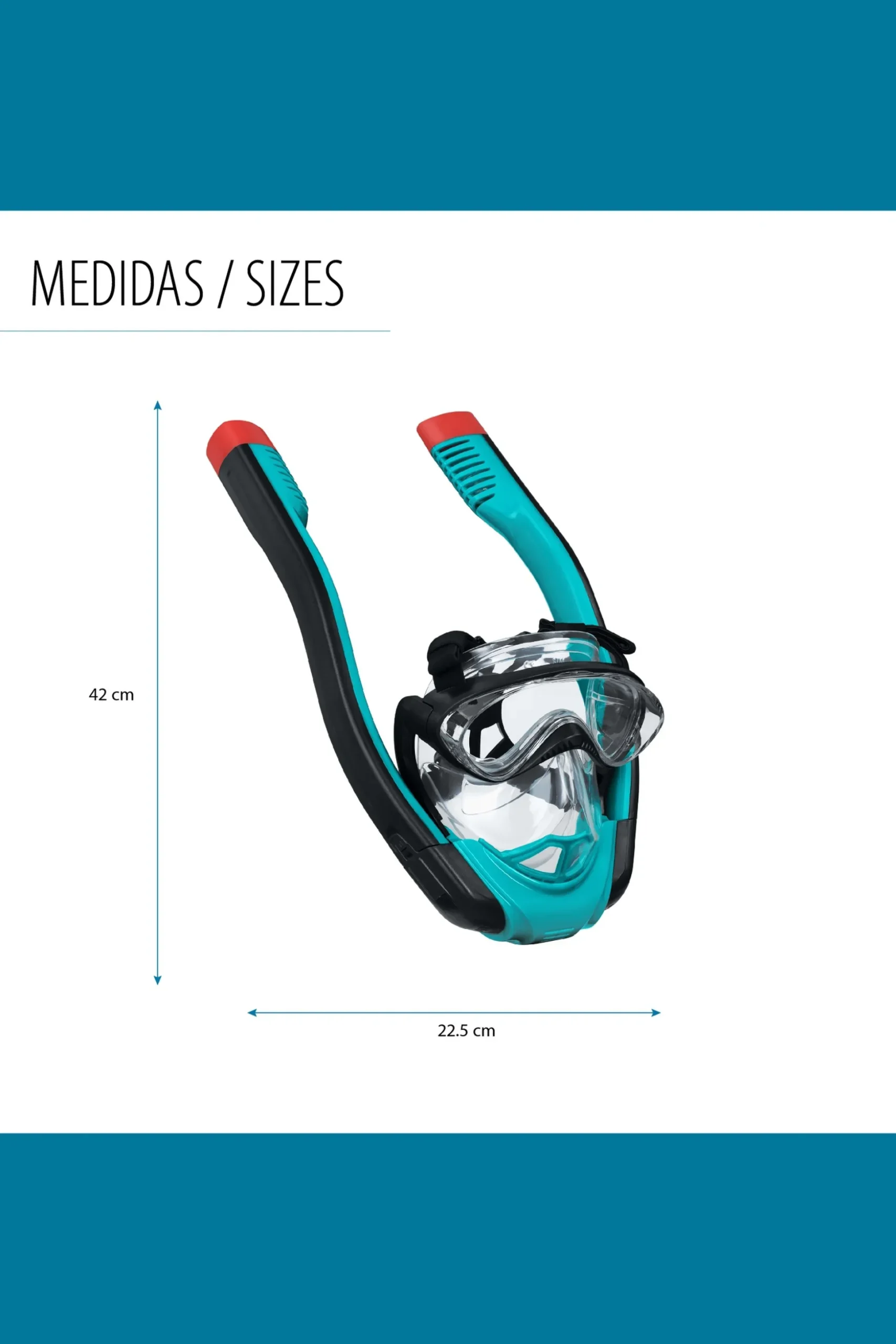 Máscara Completa De Buceo Con Esnórquel Para Adultos Bestway Flowtech