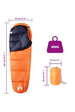 Saco De Dormir De Tipo Momia Vidaxl 207 X 70 CM