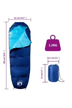 Saco De Dormir De Tipo Momia Vidaxl Poliéster 190t