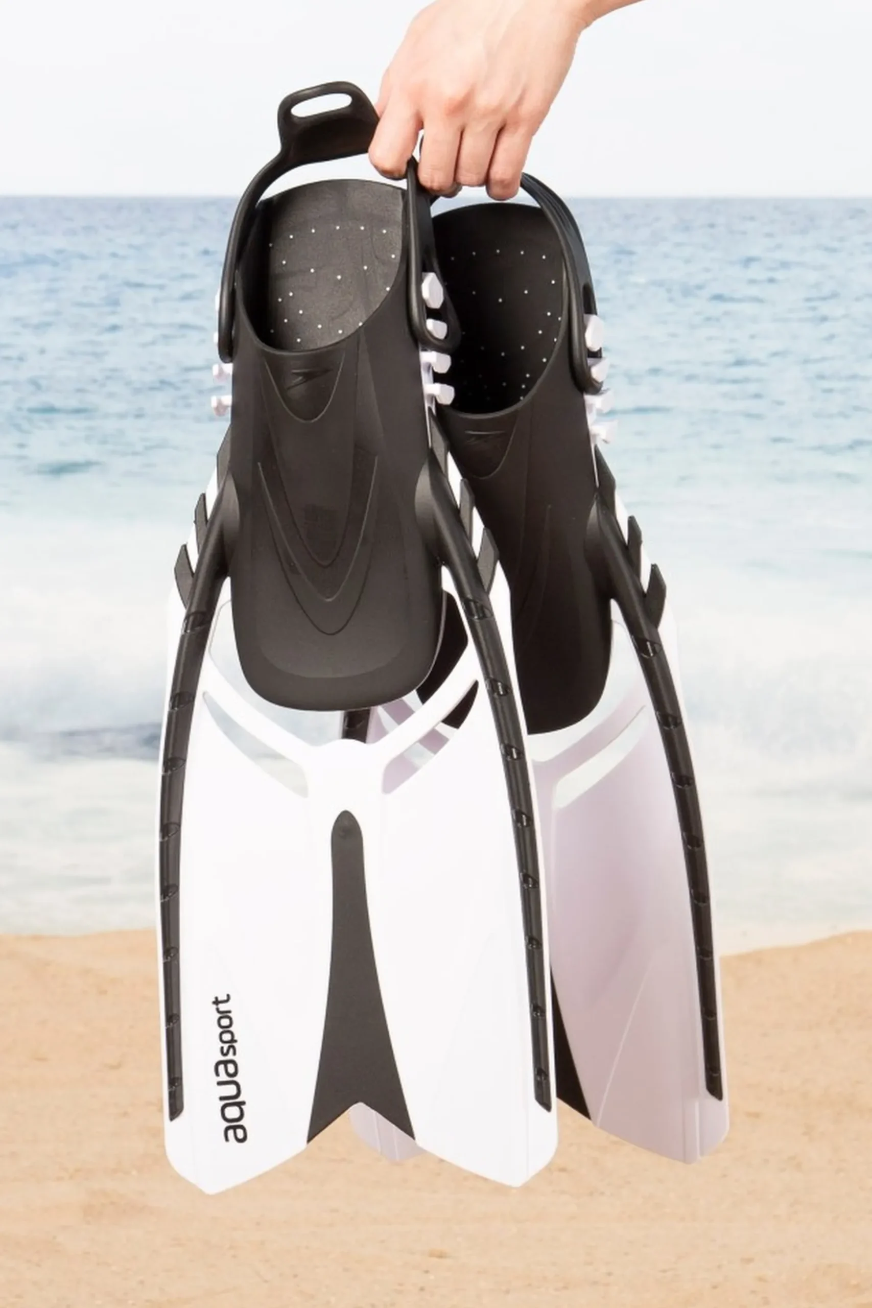 Set Gafas De Buceo Adulto C/tubo Y Aletas Aqua Sport
