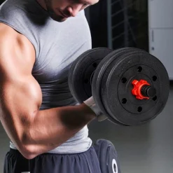 Set Mancuernas 2 En 1 + Barras Musculación - 20kg