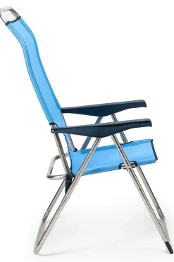 Silla De Playa Plegable Solenny Reclinable 5 Posiciones Con Respaldo Anatómico 67x63x114