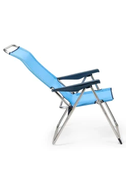 Silla De Playa Plegable Solenny Reclinable 5 Posiciones Con Respaldo Anatómico 67x63x114