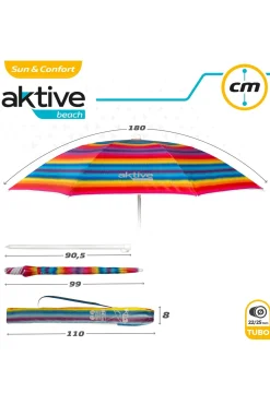 Sombrilla Playa 180 CM Con Protección Uv50 Aktive Beach